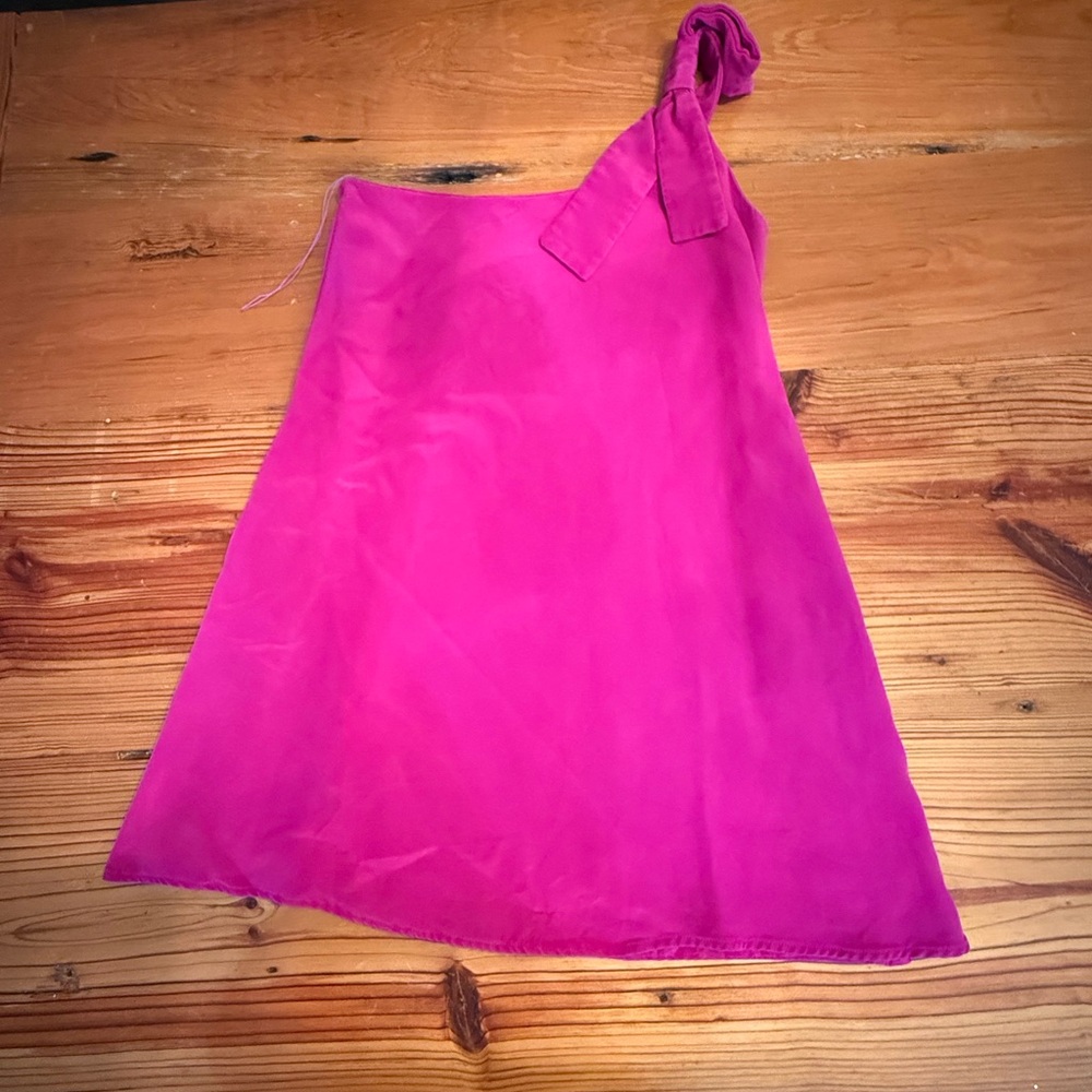 Kara Janx Pink One-Shoulder Dress